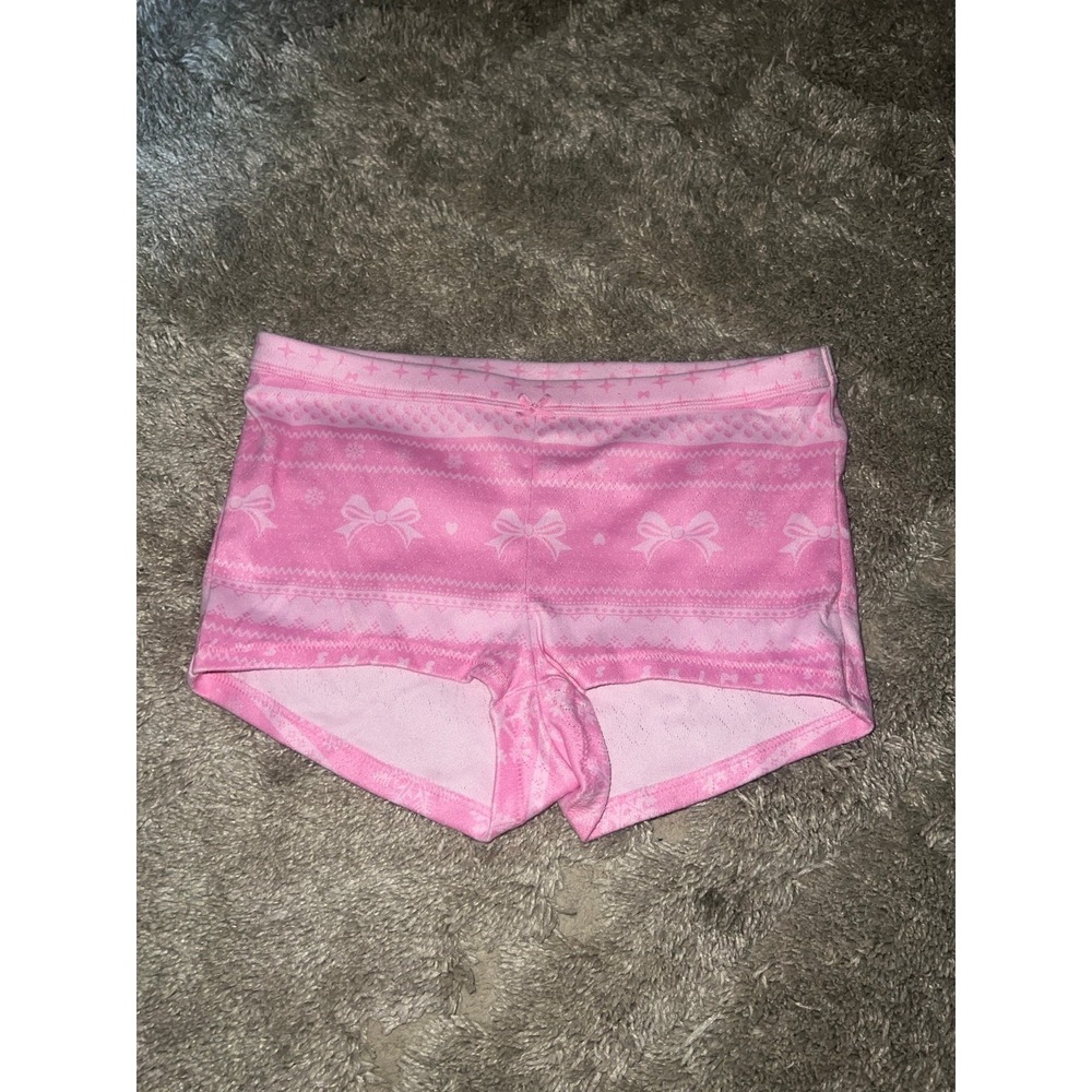 Skims Bubblegum Pointelle Bow Shorts XS
